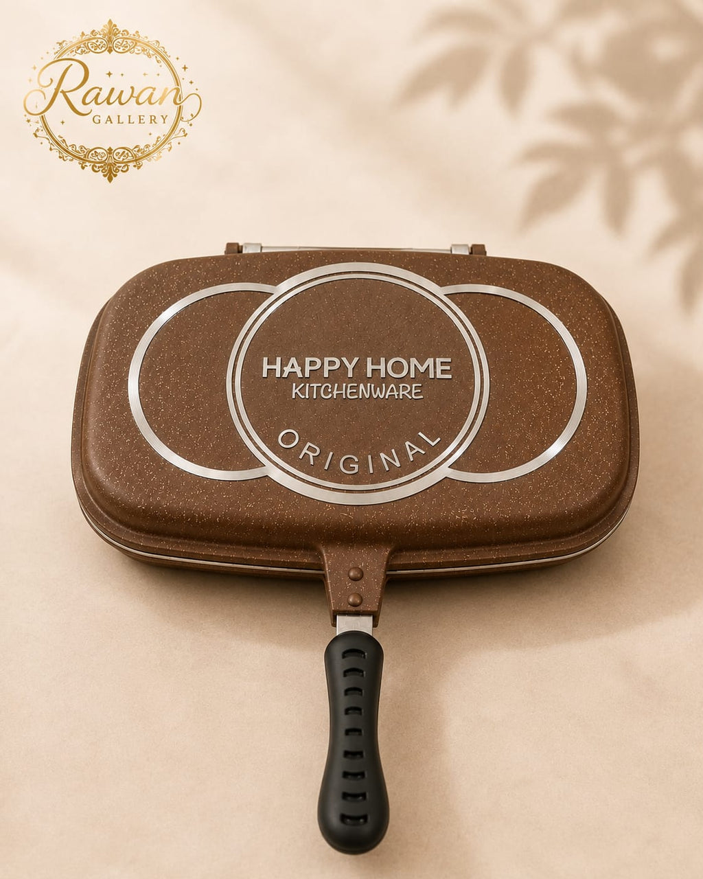 Double-Sided Nonstick Grill Pan with Sealing Ring