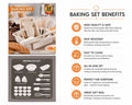 22-Piece All-in-One Baking Essentials Set