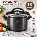 Granite Non-Stick Pressure Cooker - 16 Liter