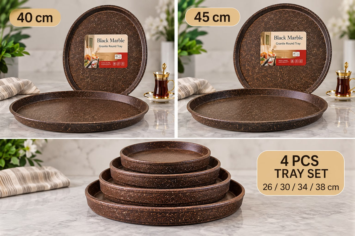 Multi-Purpose Non-Stick Granite Round Oven Tray